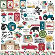 Echo Park - Farmer's Market 12x12 Element Stickers Scrapbook Journal Planner