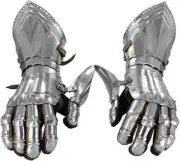 Medieval gauntlet pair accents knight crusader armor steel gauntlet gloves gifts