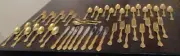 Supreme By Towel Gold Plate And Stainless Silverware Japan service for eight