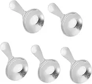 Ice Cream Scoop, Icecream Scoop Stainless Steel 5Pcs 304 Stainless Steel Food Grade Pure Mini Ice Cream Scoop with Spoons Polished Edges for Tea Spoons, Ice Cream Spoon (Silver)