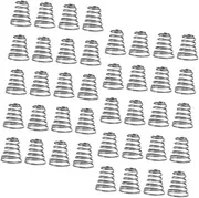 VANZACK 100pcs Quick Release Road Bike Skewers Spring Universal Springs Bike Hubs Spring Bike Supplies Bike Wheel Parts Replacement Bike Springs Bikes Sprung Plastic Silver