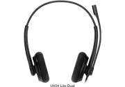 Yealink UH34 Lite Dual Teams USB Headset, Lightweight, All Day Wearing Comfort, Ear Wideband Noise Cancelling Microphone, Leather Ear Cushions, USB-A