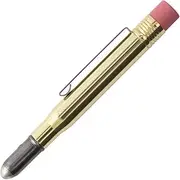 DESIGNPHIL Brass Bullet Pencil, Solid Brass, HB, Writing, Travel