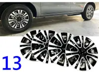 在飛比找Yahoo!奇摩拍賣優惠-13吋 專用 銀黑色 汽車輪圈蓋 鐵圈蓋 四入裝 仿鋁圈樣式
