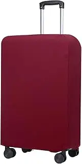 [uxcell] Luggage Cover, Suitcases Covers Elastic Carry on Cover Protector Washable Scratch-Resistant Fits 22-23 Inch Luggage for Travel Business Trips, Wine Red
