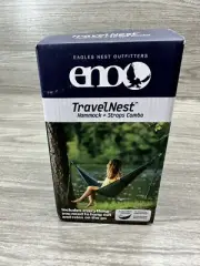ENO TravelNest Hammock & Straps Combo, Portable Hiking and Camping Hammock