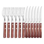 Tramontina Churrasco 12 Piece Fork & Steak Knife Set - Robins Kitchen