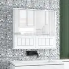 Bathroom Mirror Cabinet Medicine Wall Storage Shelf Toilet Organiser Cupboard