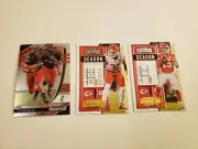 Patrick Mahomes Travis Kelce Tyrann Mathieu Kansas City Chiefs Football Card Lot