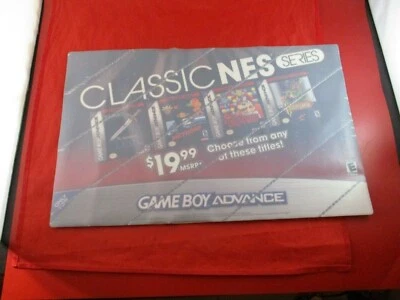Nintendo Game Boy Advance Classic NES Series Store Display Sticker Link Metroid