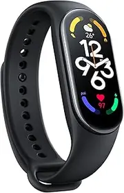 Xiaomi Mi Smart Band 7 Sport Activity Tracker, 1.62 Inch AMOLED Connected Watches, 110+ Training Modes, 14 Days Battery Life, Heart Rate Monitor, Sleep Monitor, 5ATM Waterproof