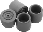 KOMBIUDA Walker Accessories 4 Non-slip Rubber Tips Replacement Parts for Crutches Commode Shower Chairs