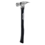 10 Oz. Smooth Curved Fiberglass Hammer With 14.5 In. Handle Durable