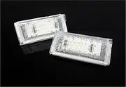 FIQOME 2x LED Licence Number Plate Light White Canbus, for 1998-05 E46 3 Series Saloon Estate Hatchback Car Number Plate Led Light