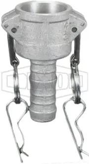 G75-C-AL - Global Cam & Groove Type C Coupler x Hose Shank, 3/4" Size