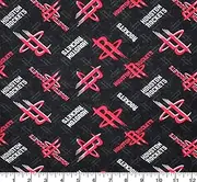 Houston Rockets NBA Basketball by Camelot Fabrics 44" Wide 100% Cotton Fabric Sold by Yard
