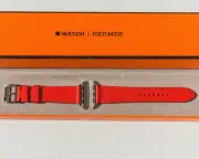HERMES Apple Watch 41/40/38mm Capucine Leather Band Single Tour New with Box
