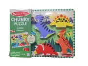Melissa & Doug - Chunky Wooden Puzzle DINOSAURS - 7 Pieces NEW SEALED