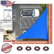 Custom Fit 11' x 11' Triangle Sun Shade Sail - Durable with 3-