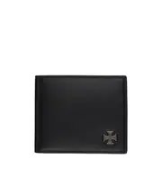 cross-emblem wallet One size black