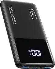 INIU 22.5W Power Bank, 10000mAh Slim USB C Portable Charger Fast Charging PD3.0 QC4.0, LED Display Battery Pack Portable for iPhone 16 15 14 13 12 Pro Max Samsung S22 Google LG AirPods Switch iPad