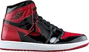 [Nike] Air Jordan 1 Retro High OG (Dark Mocha), Black/Varsity Red-white, 40 EU
