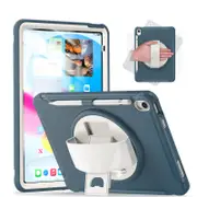 Tablet Case For iPad 10th with 360�� Kickstand/Hand Strap Shockproof-Blue2
