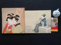 在飛比找Yahoo!奇摩拍賣優惠-【Q7391】日本舶來 國畫作品 色紙畫 上村松園 美人圖