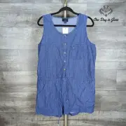 Lumiere Sleeveless Denim Romper Size L