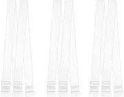 [SoleJoy] 3 Pairs Clear Bra Strap Invisible Adjustable Shoulder Strap Transparent Bra Strap Non-Slip Bra Strap Replacement