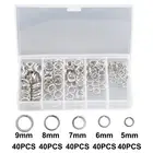 Split rings Kit Lures Outdoor Set Tackle 200pcs Accessories Connectors