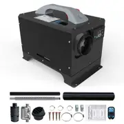 8KW 12V Black All in One Diesel Air Heater Caravan Motorhome Garage Workshop Boat New Model