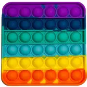 Fidget Push Pop-It Square Rainbow Sensory Toy