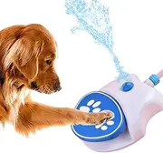 Dog Water Fountain Step On, Activated Dog Sprinkler, Outdoor Pet Drinking Dispenser, Dog Water Toy, Fresh Water Feeder with Hose for Small & Large Dogs Cats