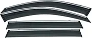 4pcs Car Styling Compatible for Nissan X-Trail T32 Smoke Window Sun Rain Visor Deflector Guard 2014 2015 2016 2017 2018
