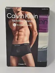 Calvin Klein Men's Microfiber Stretch Low Rise Briefs Underwear 3-pack Size XL