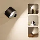 Rechargeable Wall Light Reading Lamp LED Portable Wall Sconce Wall Mounted Black