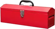 [BIG RED] TB101 Torin 19" Hip Roof Style Portable Steel Tool Box with Metal Latch Closure and Removable Storage Tray, Red