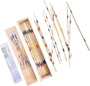 Pick Up Sticks Toy - Wooden Pick Up Sticks Korean Folk Game for Children - Educational Preschool Learning Activity, Classic Pick Up Sticks Toy for Children and Adults