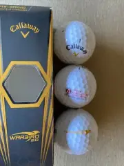 CALLAWAY WARBIRD 2.0 GOLF BALLS WHITE #1 SLEEVE NEW PACK OF 3 BALLS