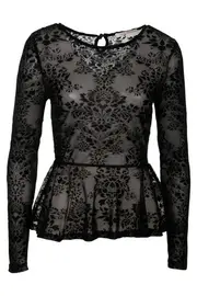 Sophia Baroque Peplum Top--SS-5081