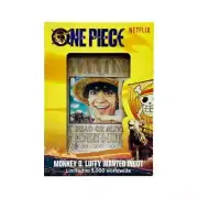 One Piece Limited Edition Wanted Poster Ingot (only 5,000 made and numbered)