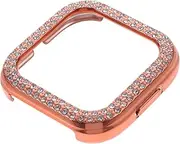 NUOBESTY 1Pc Protective Watch Case with Double Row Shock Frame Compatible with Rose Gold Elegant and Durable Smart Watch Cover Present for Friends and Family