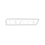 Skyway - Stem decal - White Gen 1 - old school bmx
