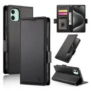 Wallet Case for IPhone 11,Slim Protective Shockproof Case With Card Holder,Premium PU Leather Kickstand-Black