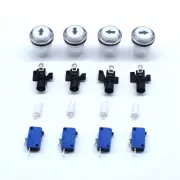 4 Pcs 30mm Arcade LED Push Buttons Arrow Illuminate 12V Games JAMMA UP Down Left