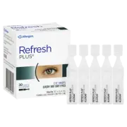 Refresh PLUS Eye Drops 30 x 0.4mL Vials Sterile Preservative Free Irriated Eyes