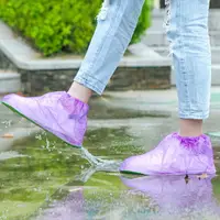 在飛比找樂天市場購物網優惠-●MY COLOR●加厚耐磨短版防水鞋套 雨天 防雨 防塵 