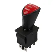 -Stop-Back DPDT 6Pin Latching Rocker Switch KCD4-604-6P Car Switch Black Red