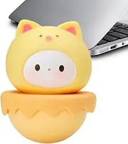 Shake Head Toy for Car,Cartoon Dashboard Bobble Head Doll - Small and Delicate Vehicle Interior Decoration for Car, Desk, Bookshelf, and Bedside Table